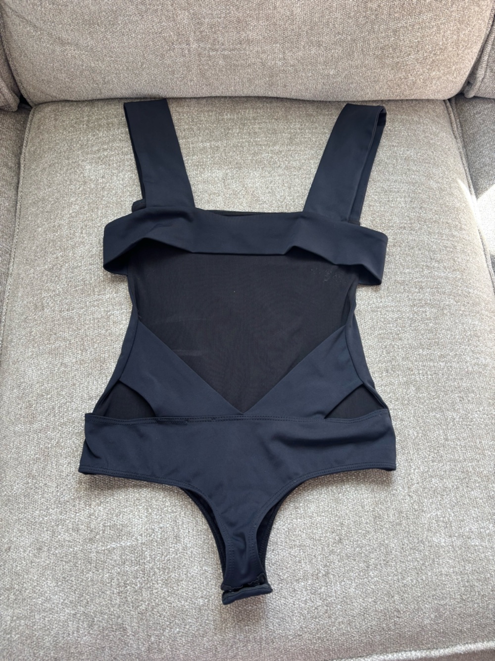 Intimately Free People Black Open Back Bodysuit - Picture 2 of 4